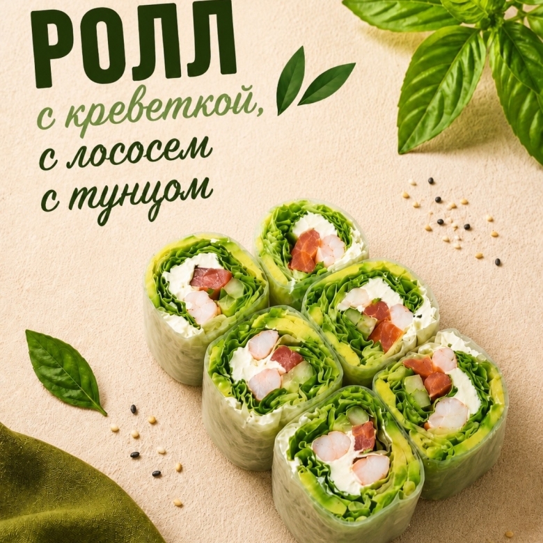 Ролл в рисовой бумаге